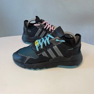 Adidas Nite Jogger Ninja Core Black Sneakers FY0176 Mens Size 6.5 Women’s 8.5